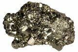 Gleaming Pyrite Crystal Cluster - Peru #106850-1
